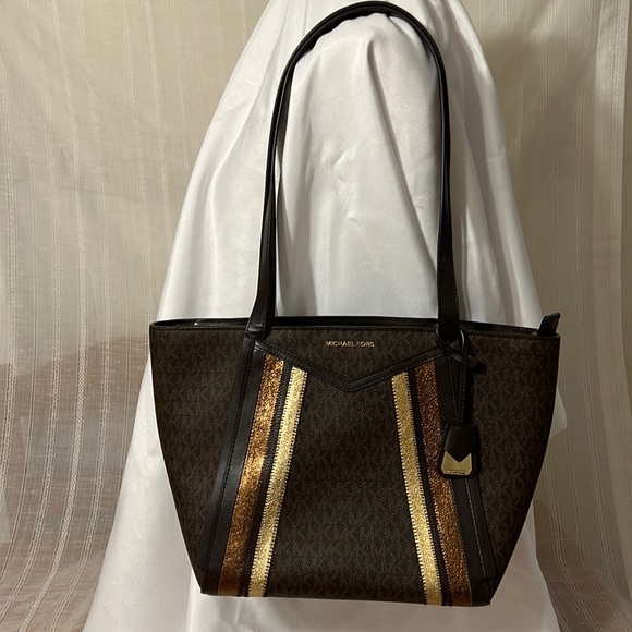 Michael Kors Whitney Signature Metallic Tote - Picture 3 of 10